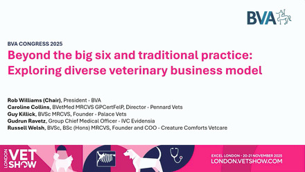 LVS25 BVA Congress: Beyond the big six and traditional practice - exploring diverse veterinary business models.jpg
